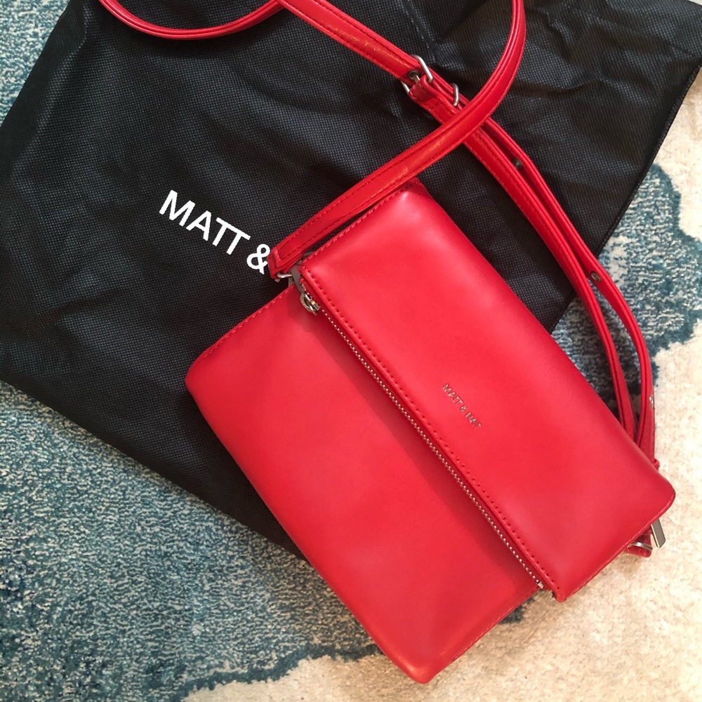Matt & Nat Red Crossbody Bag